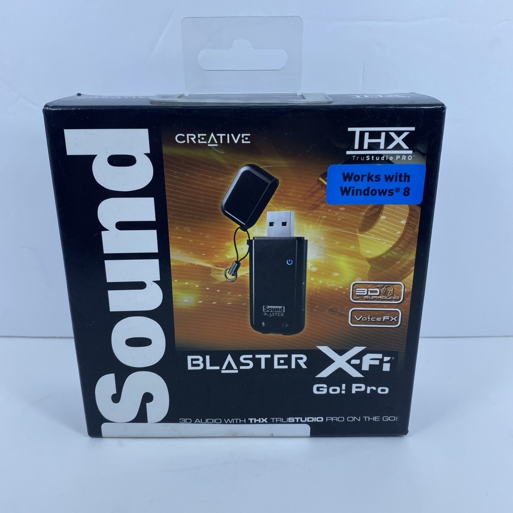 Creative Sound Blaster X-Fi Go! Pro 3D USB Audio Card with THX trustudio SB1290